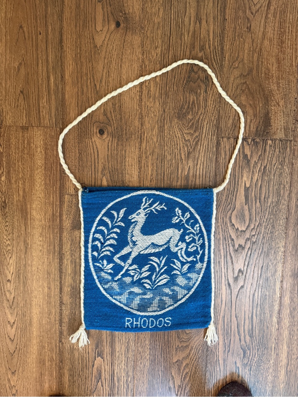 Greek Woven Crossbody Bag / Wall Hanging - Rhodos